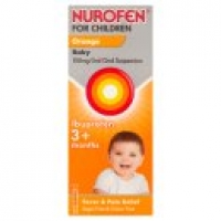 Asda Nurofen For Children 100mg/5ml Oral Suspension Orange 3m+
