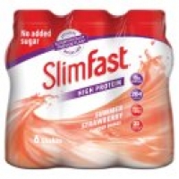 Asda Slimfast 6 Summer Strawberry Flavour Shakes