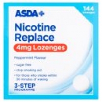 Asda Asda Nicotine Replace 4mg Lozenges Peppermint Flavour