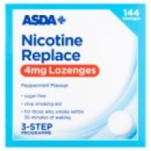 Asda Nicotine Replace 4mg Lozenges Peppermint Flavour
