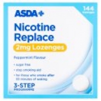 Asda Asda Nicotine Replace 2mg Lozenges Peppermint Flavour