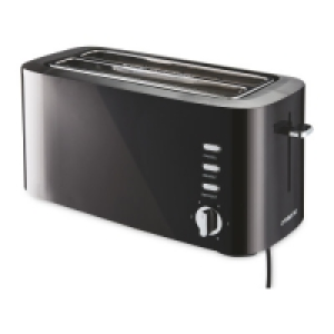 Aldi  Ambiano Black Long Slot Toaster