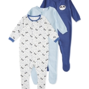 Navy Panda Sleepsuit 3 Pack