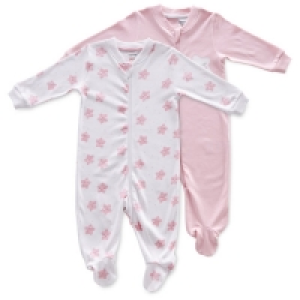 Aldi  Baby Stars Sleepsuit 2 Pack