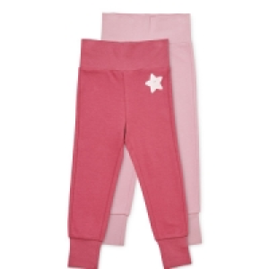 Aldi  Organic Berry Baby Leggings 2 Pack