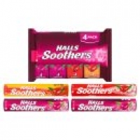 Asda Halls Soothers Pack of Fruit Flavour Sweets 4 x 10 pack