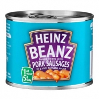 Poundland  Heinz Beanz With Pork Sausages 200g