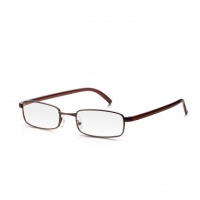 Poundland  Brown Metal Frame Reading Glasses +3.00