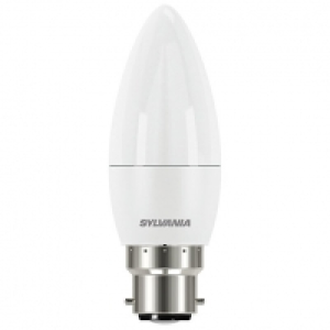 Sylvania LED Dimmable Frosted Candle Light Bulb - 5.6W B22 4 £6.00