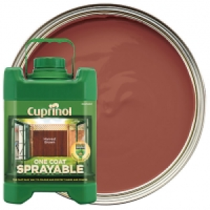 Cuprinol One Coat Sprayable - Harvest Brown 5L &pound;19.00