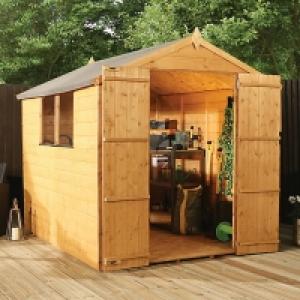 Mercia 8 x 6 ft Timber Shiplap Apex Shed with Assembly