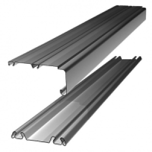 Wickes  Wickes Sliding Door Trackset - Silver 2.7-3.6m