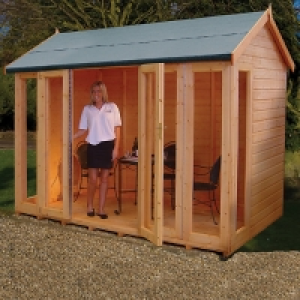 Shire 10 x 8 ft Blenheim Full Length Double Folding Door Sum