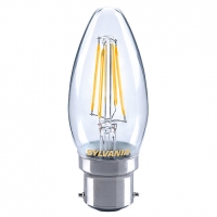 Wickes  Sylvania LED Dimmable Clear Filament Candle Light Bulb - 40W