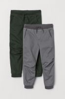 HM   2-pack twill joggers