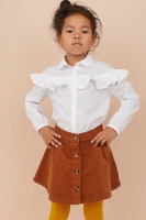HM   Cotton blouse with a flounce