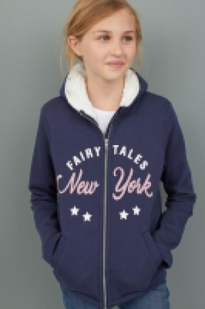  Pile-lined hooded jacket £10.00