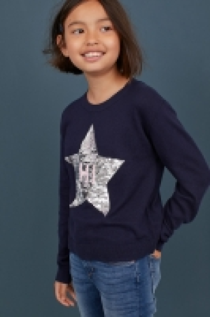  Jumper with reversible sequins £5.00