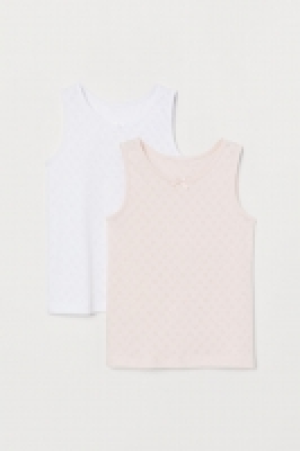HM   2-pack pointelle vest tops