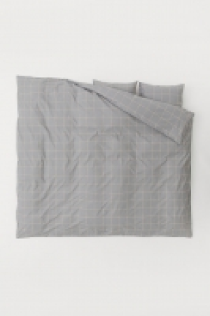 Checked duvet cover set £20.00