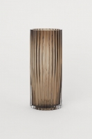 HM   Fluted glass vase