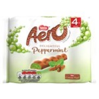 Morrisons  Aero Bubbly Peppermint Chocolate Chunky Bars Pack of 4