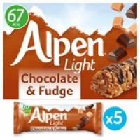 Morrisons  Alpen Light Bars Choc & Fudge