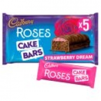 Asda Cadbury 5 Roses Cake Bars Strawberry Dream