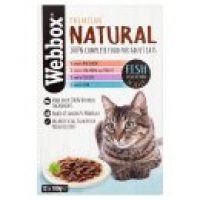 Asda Webbox Premium Natural Fish Selection in Jelly Adult Cat Food Pouch