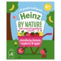 Asda Heinz 4+ Months By Nature Strawberry, Banana, Raspberry & Apple