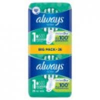 Asda Always Ultra Normal (Size 1) Sanitary Towels Wings