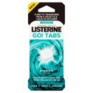 Asda Listerine Go! Tabs Clean Mint Chewable Tablets 8 Tablets