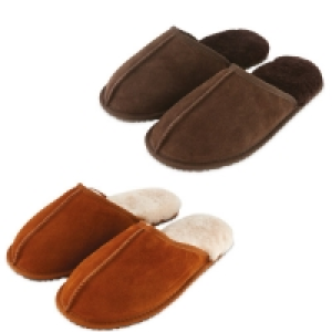 Aldi  Avenue Mens Sheepskin Slippers