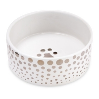 Aldi  15cm Silver Ceramic Pet Bowl
