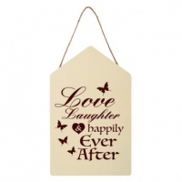 Poundland  Love Laughter Wall Plaque