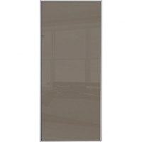 Wickes  Wickes Sliding Wardrobe Door Silver Framed Single Panel Capp