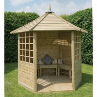 Wickes  Forest Garden Arden Timber Gazebo - 2810 x 2450 mm - with As