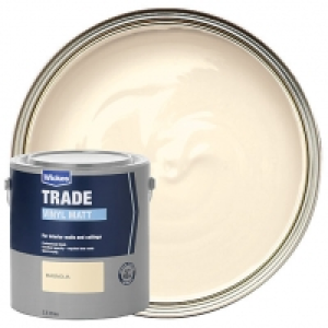 Wickes Trade Vinyl Matt Emulsion Paint - Magnolia 2.5L £16.00