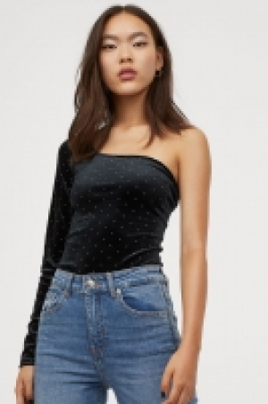  Velour one-shoulder top £7.00