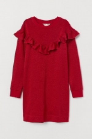 HM   Sweatshirt dress with flounce