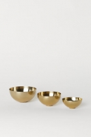 HM   3-pack metal bowls