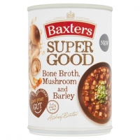 Tesco  Baxters Bone Broth, Mushroom & Barley Soup 400G