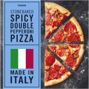 Iceland  Iceland Stonebaked Spicy Double Pepperoni Pizza 370g