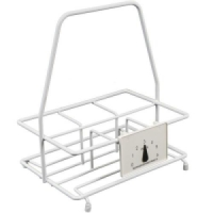 Delfinware 6 Milk Bottle Holder - White £19.25