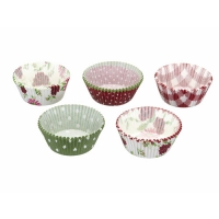 Partridges Kitchencraft Kitchencraft Cupcake Cases, Pack of 60 Red and White Spots