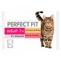 Asda Perfect Fit Mixed Meaty in Sauce Adult Cat Food Pouches