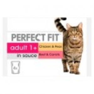 Perfect Fit Mixed Meaty in Sauce Adult Cat Food Pouches