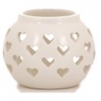 Asda George Home Cream Tea Light Holder Cut Out Hearts
