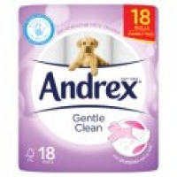 Asda Andrex Gentle Clean Toilet Roll 18 Rolls