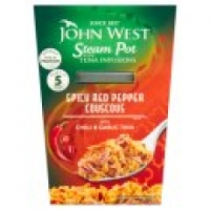John West Steam Pot Tuna Infusions with Chilli & Garlic & Spicy Red Pe